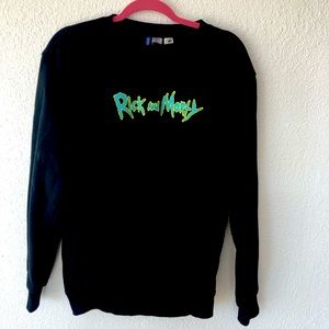 Rick and Morty black soft sweatshirt size medium excellent condition